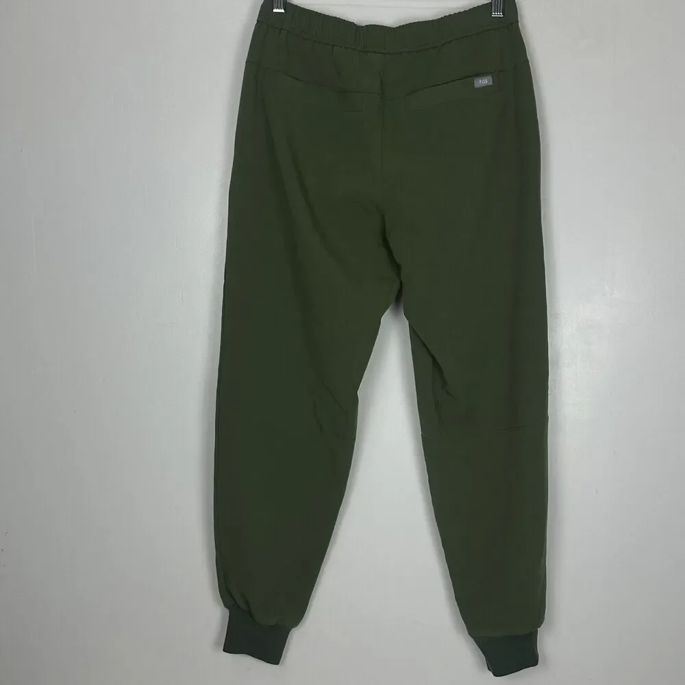 FIGS Men’s Tansen Jogger Limited edition Dark Olive Scrub Pants Size S/S petite